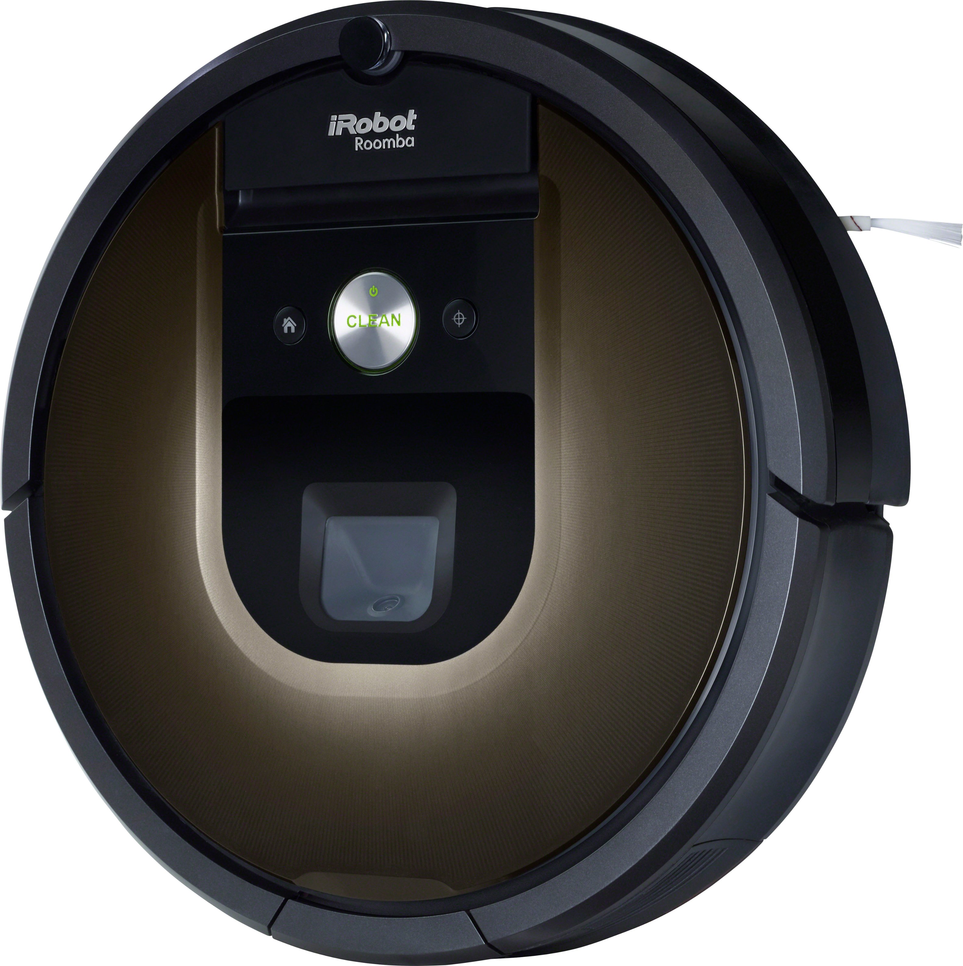 Left View: iRobot Roomba 981 Wi-Fi Connected Robot Vacuum - Black