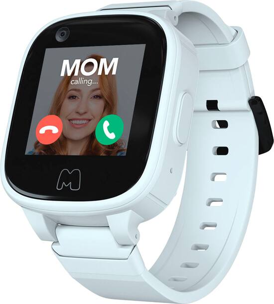 MOOCHIES Connect Smartwatch Phone GPS Tracker for Kids 4G White