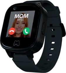 Moochies Connect Smartwatch Phone + GPS Tracker for Kids 4G - Black - Front_Zoom