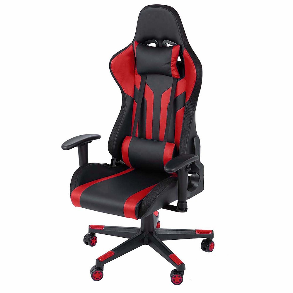 Angle View: Highmore - Avatar LED Gaming Chair - Red