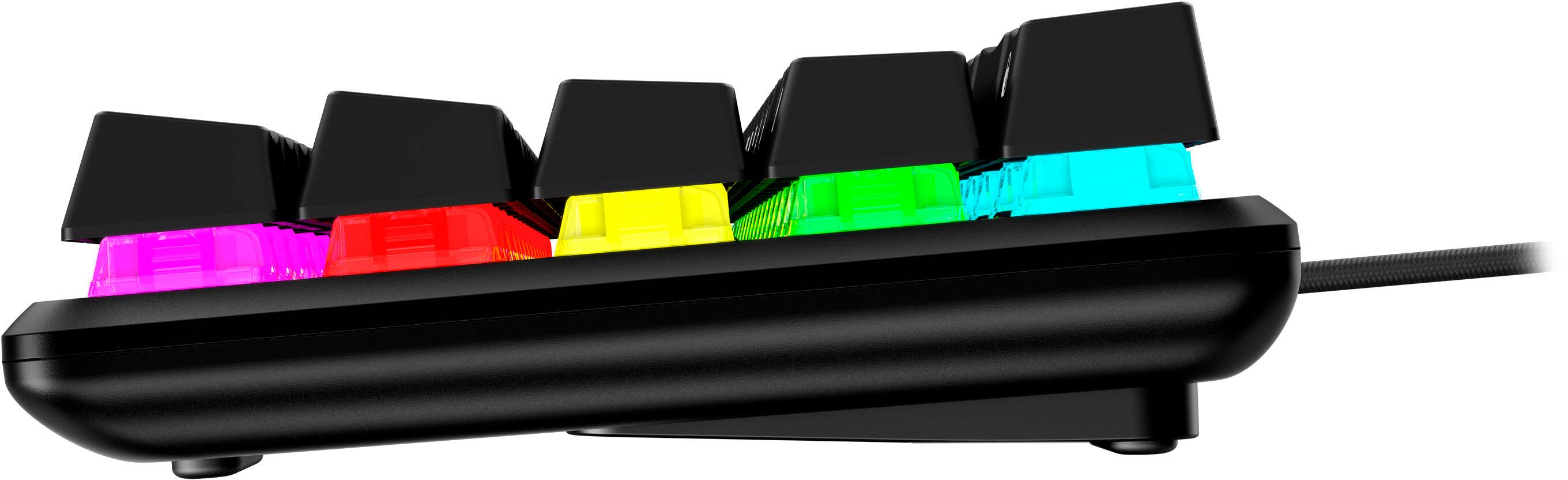 Alt View 13. HyperX - Alloy Origins 65% Compact Wired Mechanical Red Linear Switch Gaming Keyboard with RGB Lighting - Black.