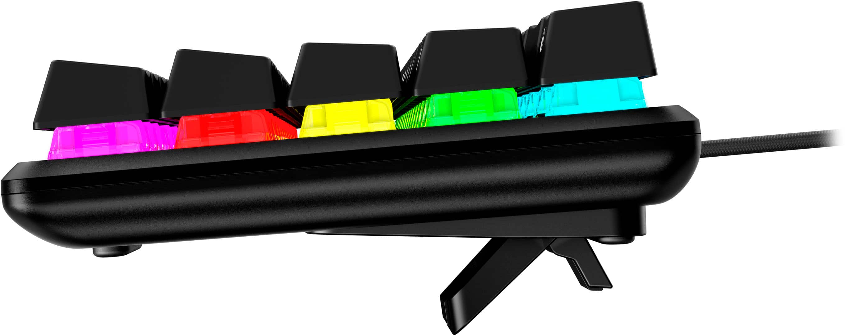 Alt View 14. HyperX - Alloy Origins 65% Compact Wired Mechanical Red Linear Switch Gaming Keyboard with RGB Lighting - Black.