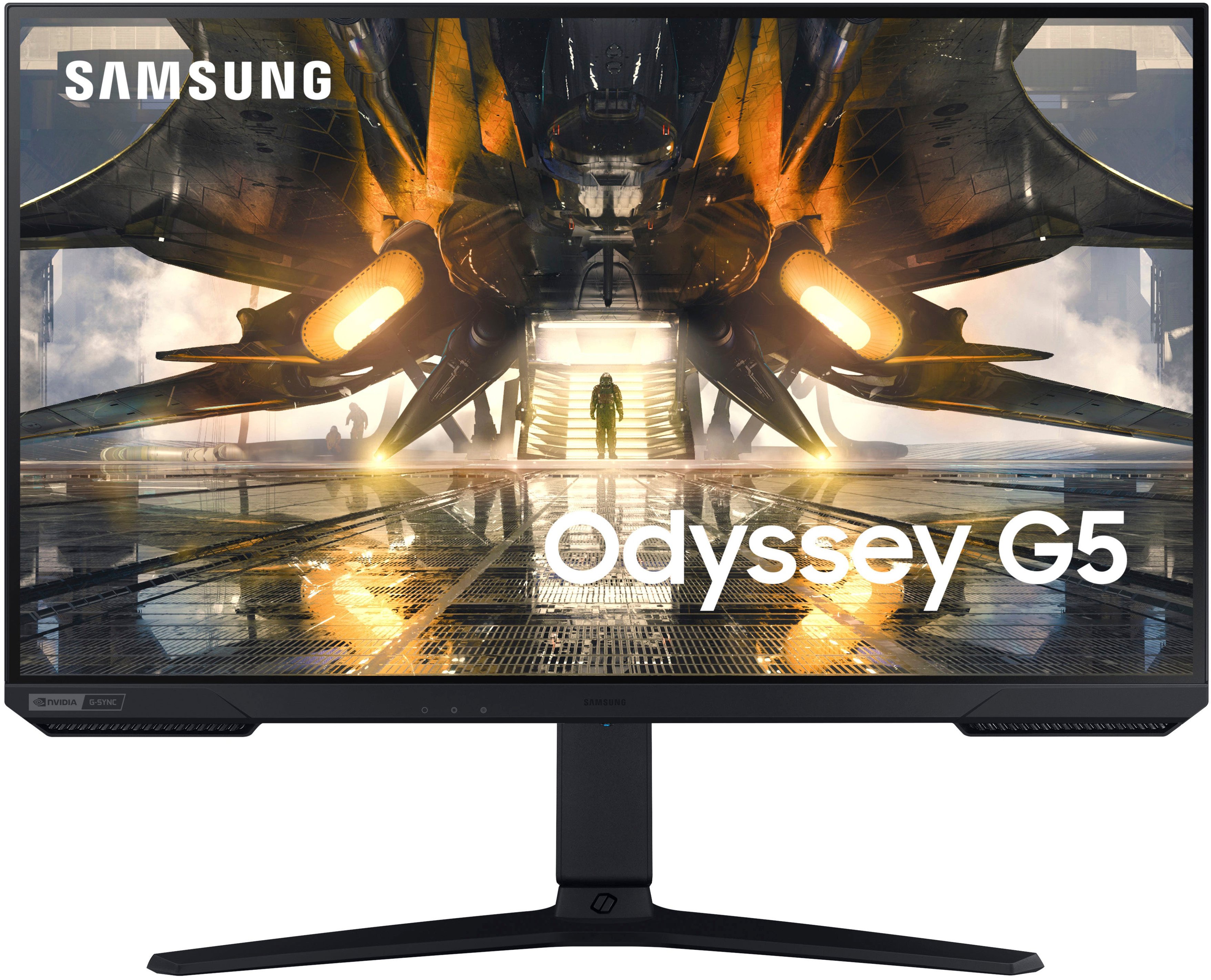 Samsung – Odyssey G5 32” IPS 1ms QHD FreeSync Premium & G-Sync Compatible 165Hz Gaming Monitor – Black