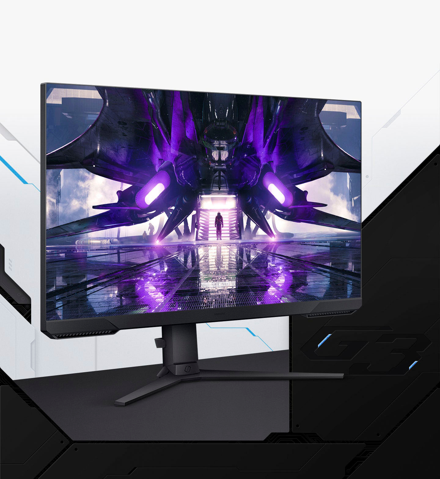  SAMSUNG Odyssey G3 Series 27-inch FHD 1080p Gaming Monitor,  144Hz, 1ms, Height Adjustable Stand, 3-Sided Border-Less, FreeSync Premium,  with MTC HDMI