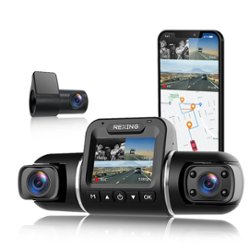 Rexing M3 1080p 3-Channel Mirror Dash Cam with Smart GPS Black BBYM3 - Best  Buy