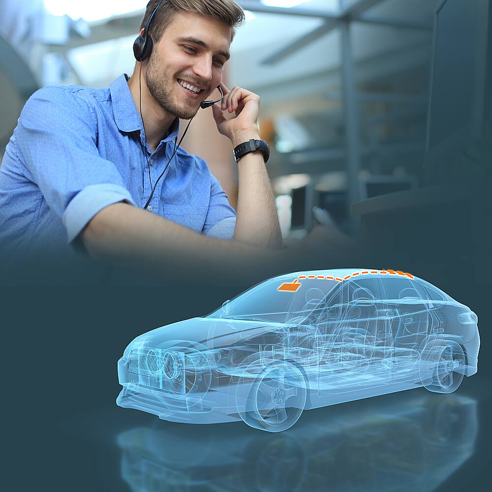 Alt View 16. Rexing - V2 Pro 1080p 3-Channel AI Car Dash Cam with Wi-Fi Built-in GPS and Adhesive Mount - Black.