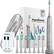 Angle. AquaSonic - Ultrasonic Rechargeable Electric Toothbrush Ultimate Bundle - Charcoal Metallic.