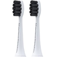 AquaSonic - Activated Charcoal Replacement Brush Heads (2-Pack) - White - Left_Zoom