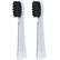 Left. AquaSonic - Activated Charcoal Pulse Replacement Brush Heads (2-Pack) - White.