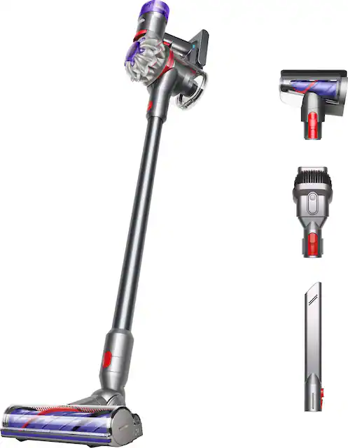 Dyson V8 Cordless Vacuum with 6 accessories Silver Nickel 400473 01 Best Buy