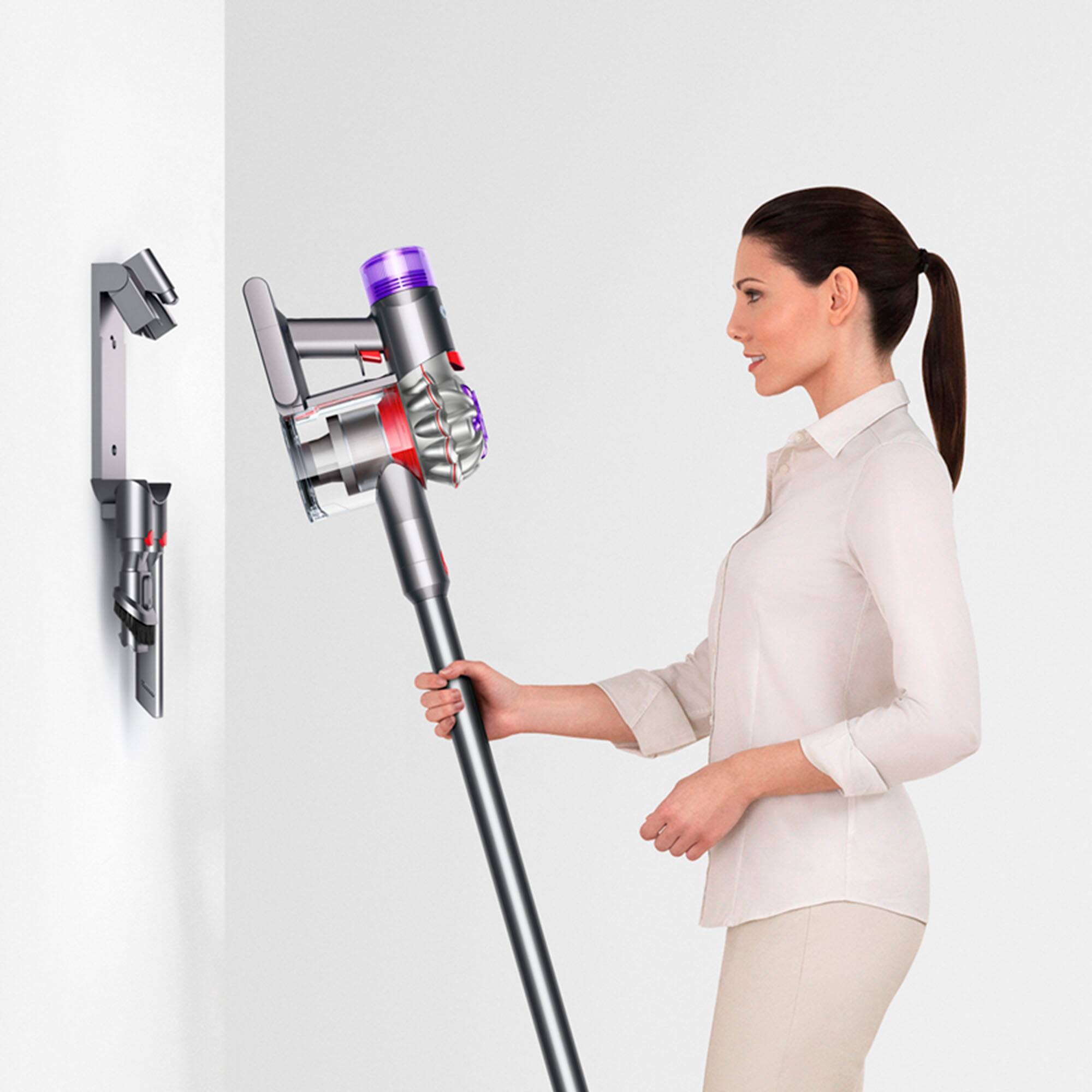 Dyson V8 Cordless Vacuum with 6 accessories Silver/Nickel 400473-01 - Best  Buy