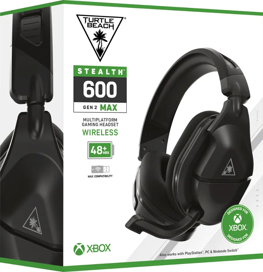 Alt View 15. Turtle Beach - Stealth 600 Gen 2 MAX Wireless Multiplatform Gaming Headset for Xbox, PS5, PS4, Nintendo Switch and PC - 48 Hour Battery - Black.