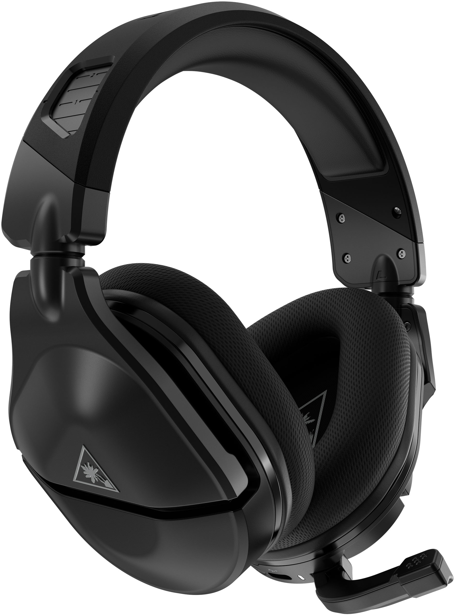 Left View: Turtle Beach - Stealth 600 Gen 2 MAX Wireless Multiplatform Gaming Headset for Xbox Series X, Xbox Series S, PS5, Nintendo Switch, PC - Black