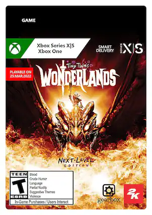 Front. 2K - Tiny Tina's Wonderlands. - T (Teen 13+)