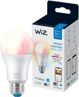 WiZ - Color and Tunable White A19 Smart LED Bulb - White - Front_Zoom