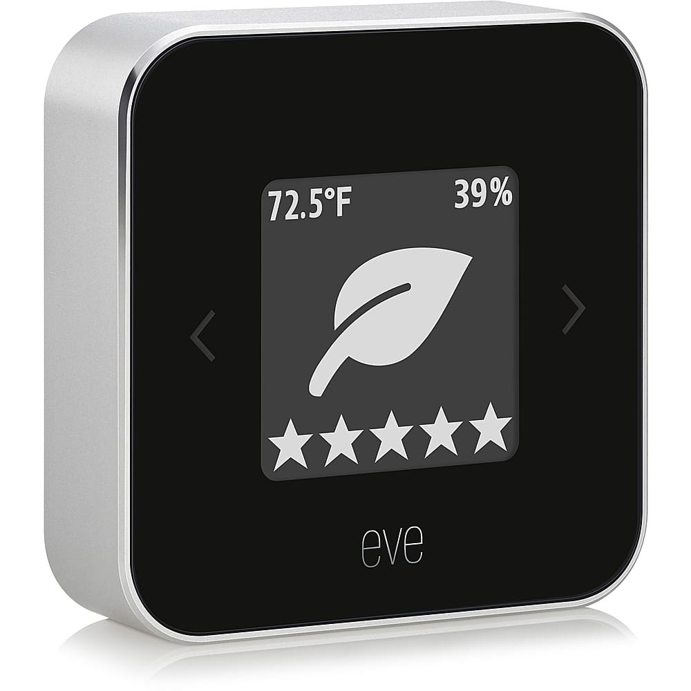 Alt View 13. Eve - Room Indoor Air Quality Monitor - Silver.