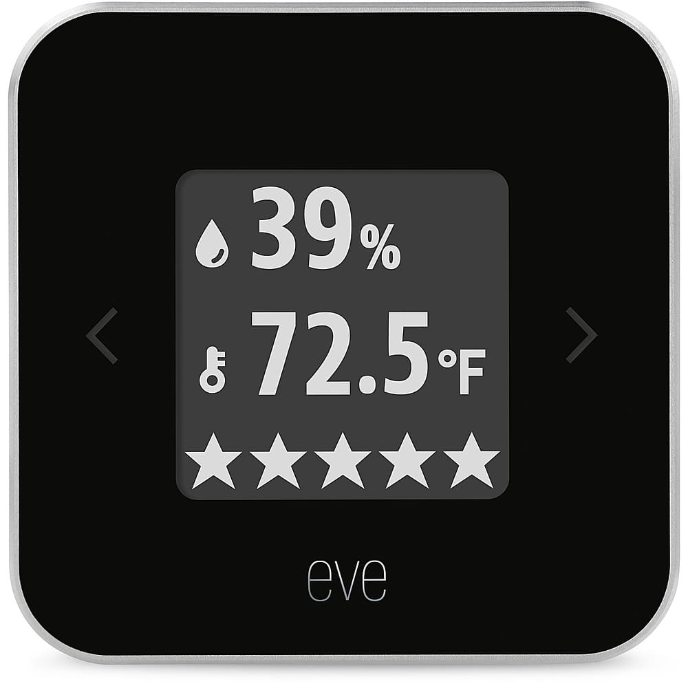 Front. Eve - Room Indoor Air Quality Monitor - Silver.