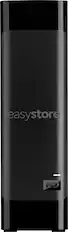 Front. WD - easystore 20TB External USB 3.0 Hard Drive - Black.