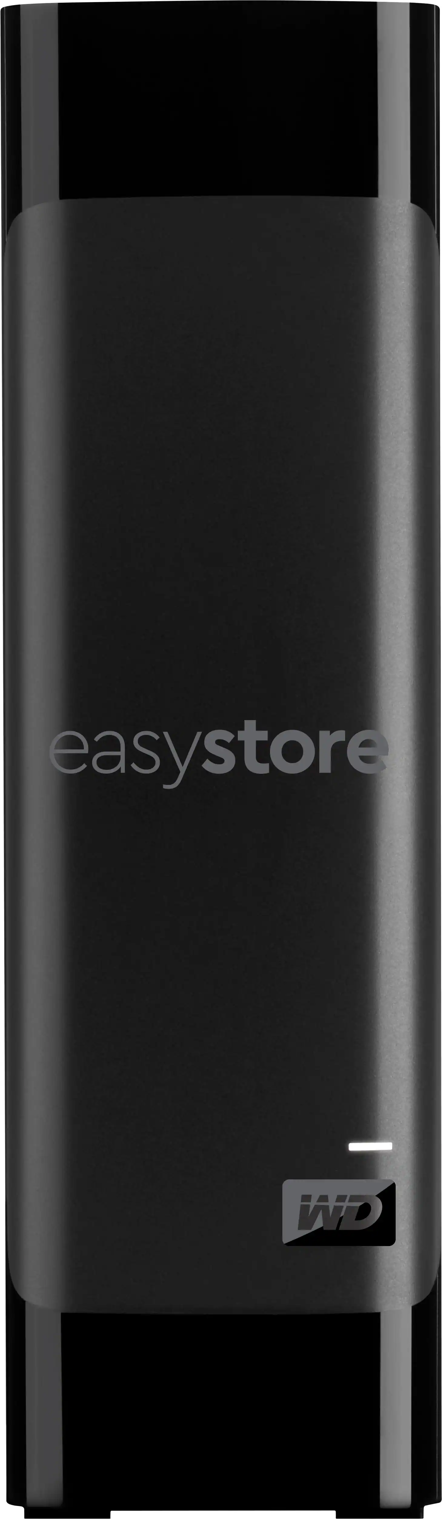 Front. WD - easystore 20TB External USB 3.0 Hard Drive - Black.