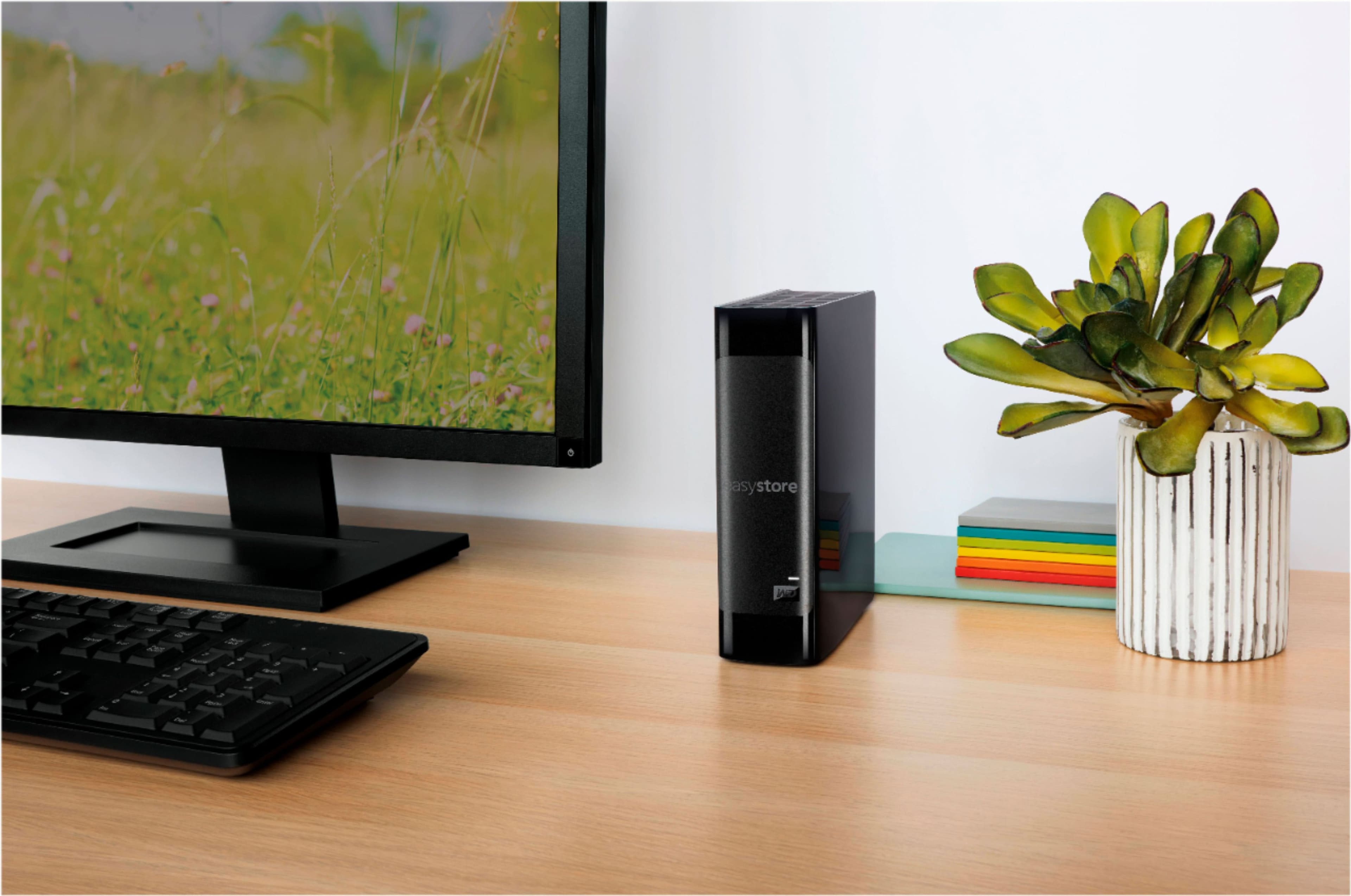 Alt View 13. WD - easystore 20TB External USB 3.0 Hard Drive - Black.