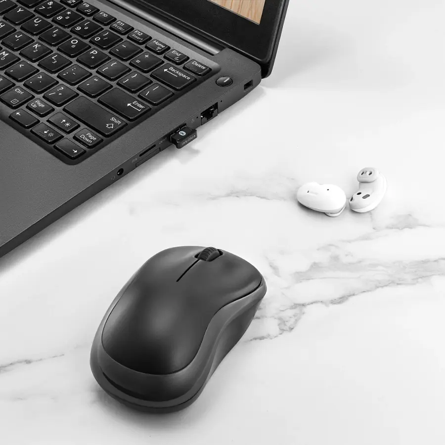 Alt View 16. Insignia™ - Bluetooth 5.0 USB Adapter for Laptops and Desktops Compatible with Windows 8.1, 10, and 11 - Black.