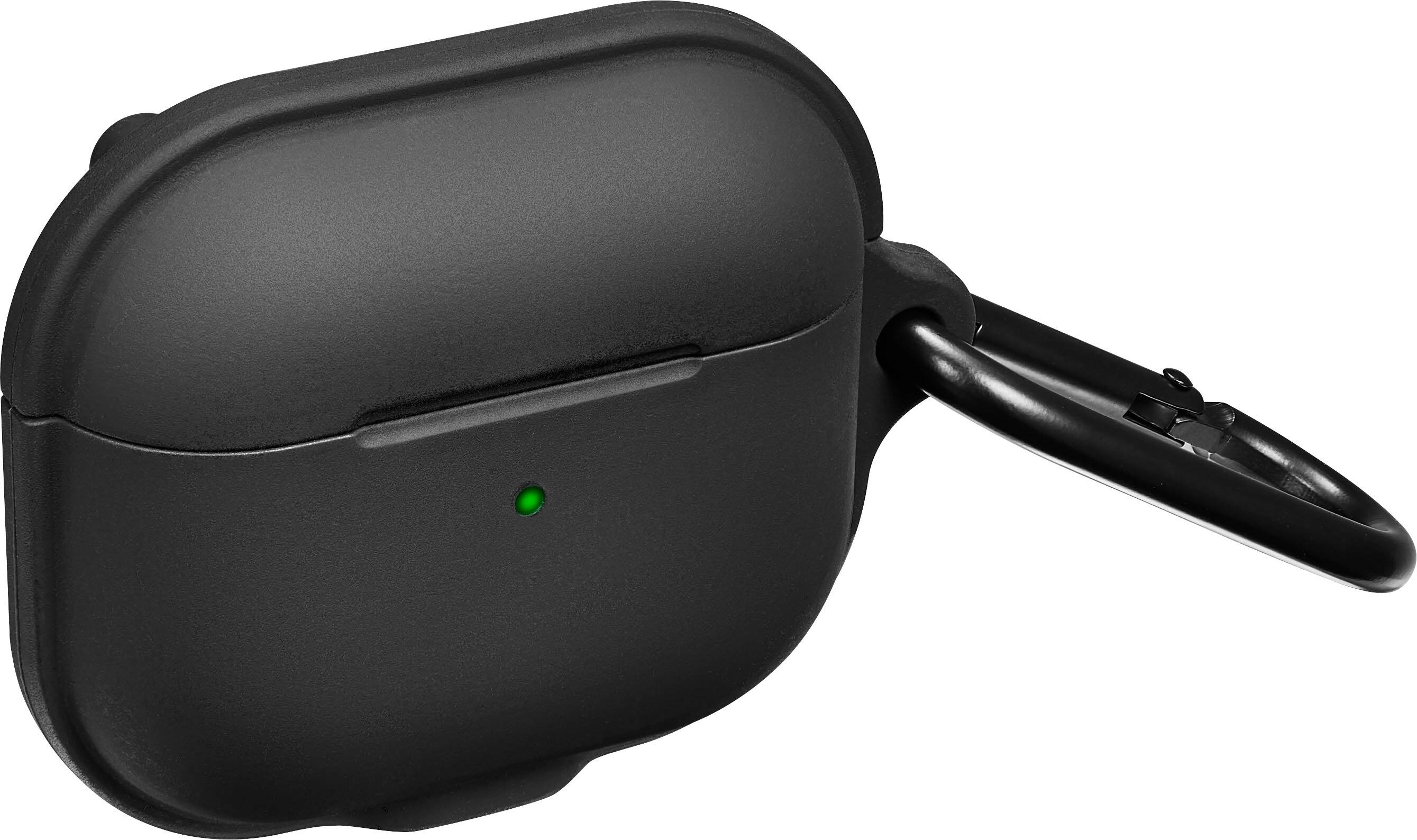 Angle. Insignia™ - Magnetic Silicone Case for Apple AirPods (3rd Generation) - Black.