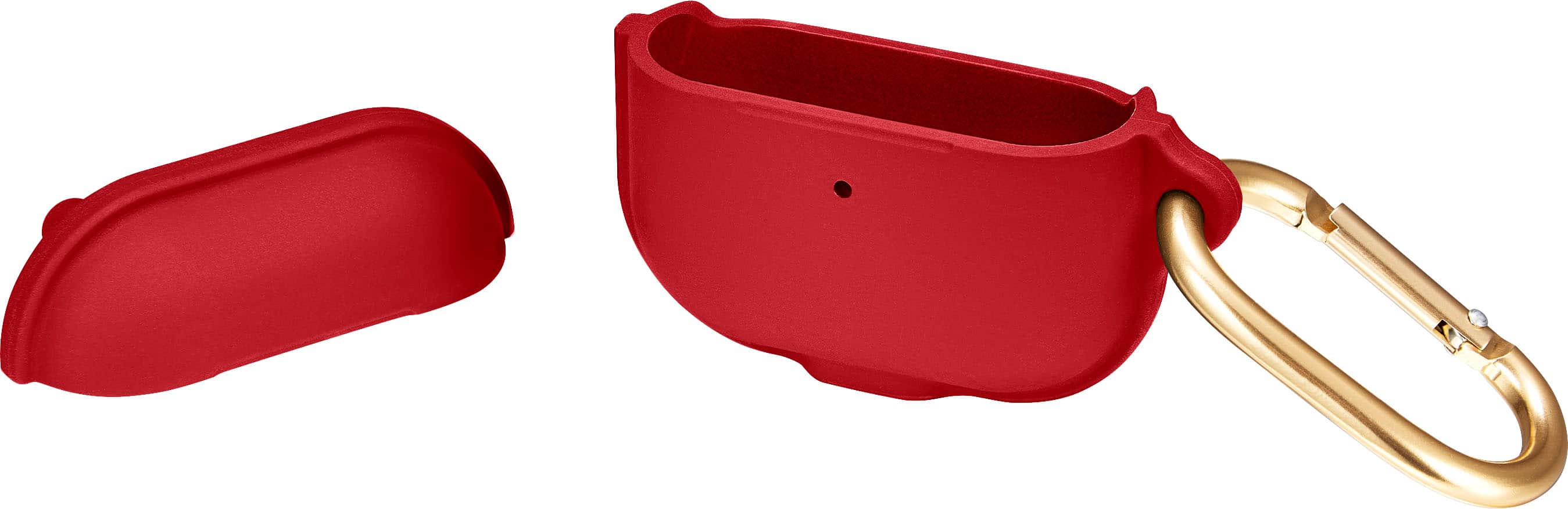 Alt View 11. Insignia™ - Magnetic Silicone Case for Apple AirPods (3rd Generation) - Red.