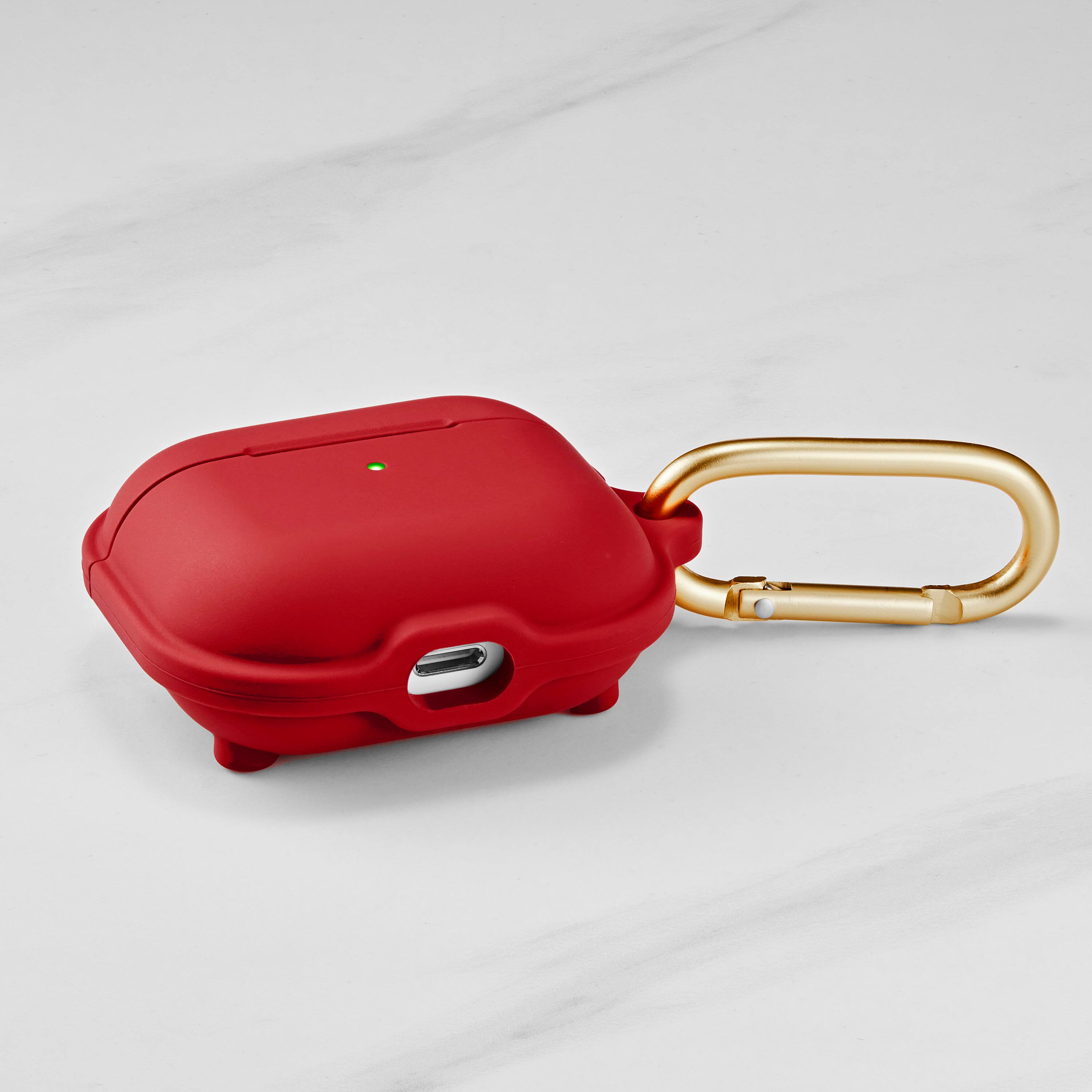 Alt View 14. Insignia™ - Magnetic Silicone Case for Apple AirPods (3rd Generation) - Red.