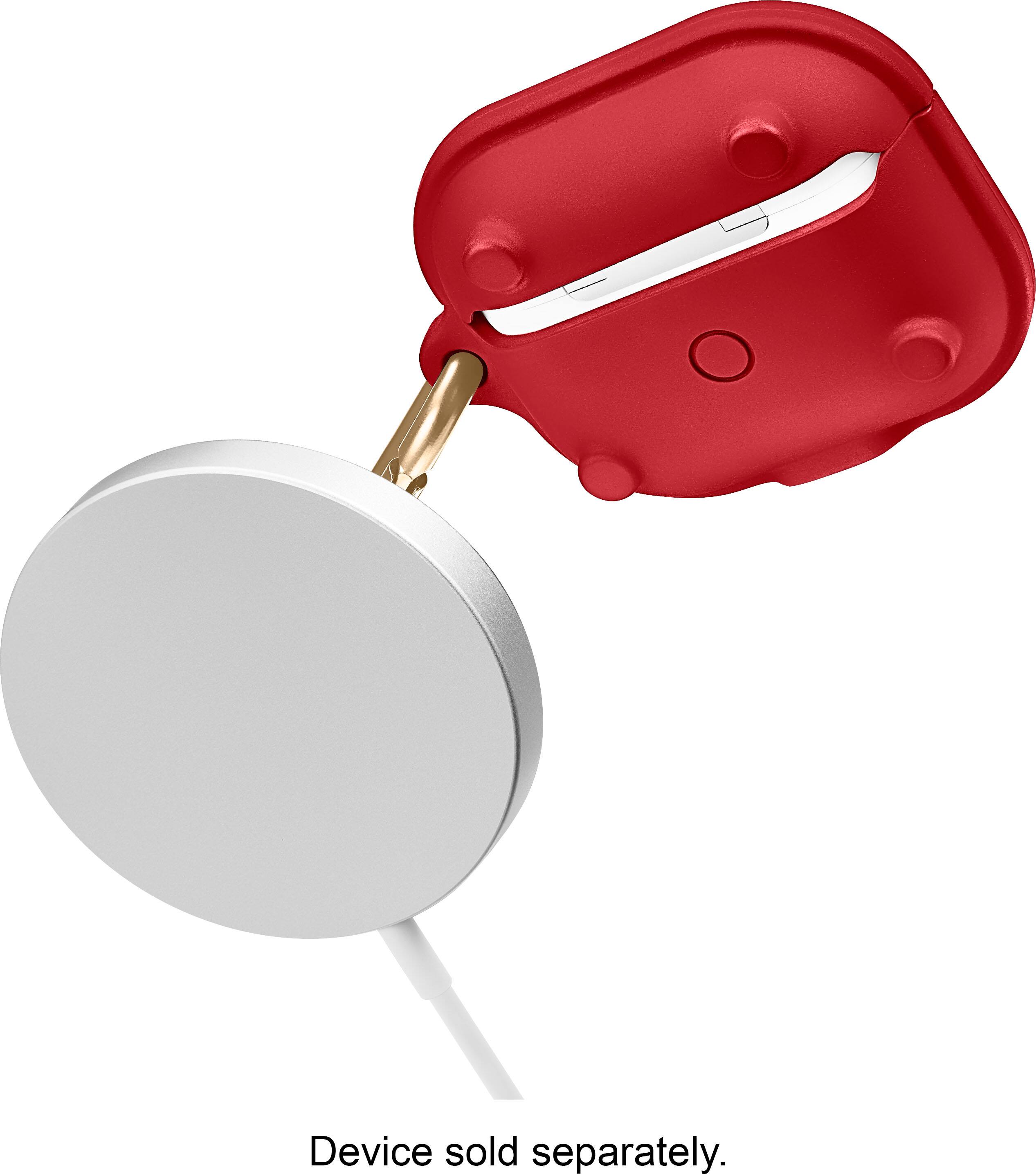 Alt View 15. Insignia™ - Magnetic Silicone Case for Apple AirPods (3rd Generation) - Red.