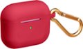 Angle. Best Buy essentials™ - Silicone Case for Apple AirPods (3rd Generation) - Red.