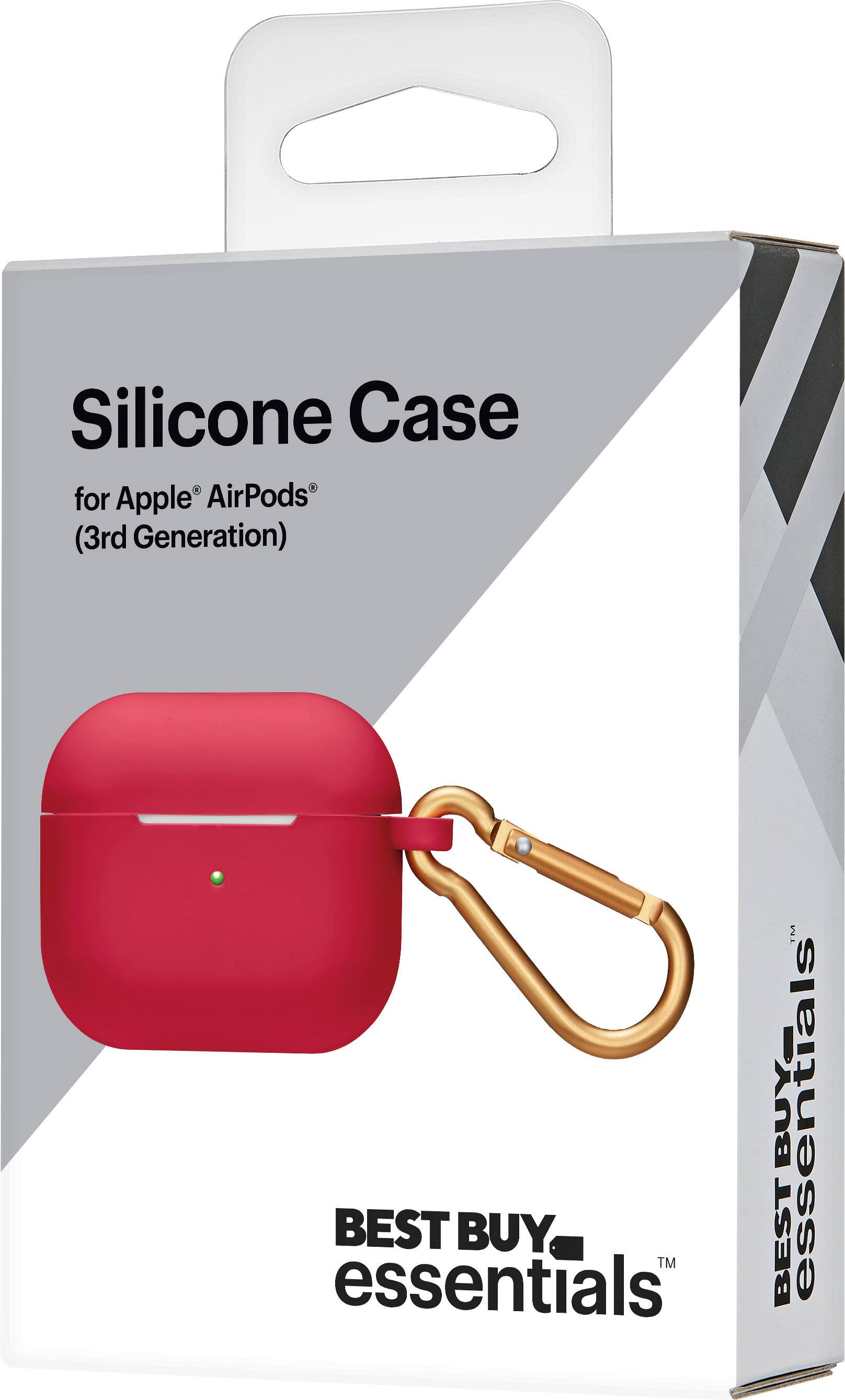 Alt View 12. Best Buy essentials™ - Silicone Case for Apple AirPods (3rd Generation) - Red.