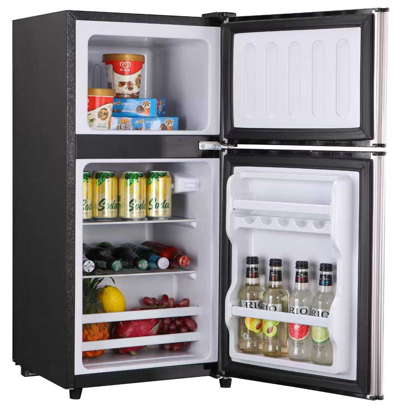Loheer 2.8 Cu. Ft. 2 Door Mini Fridge with True Top Freezer