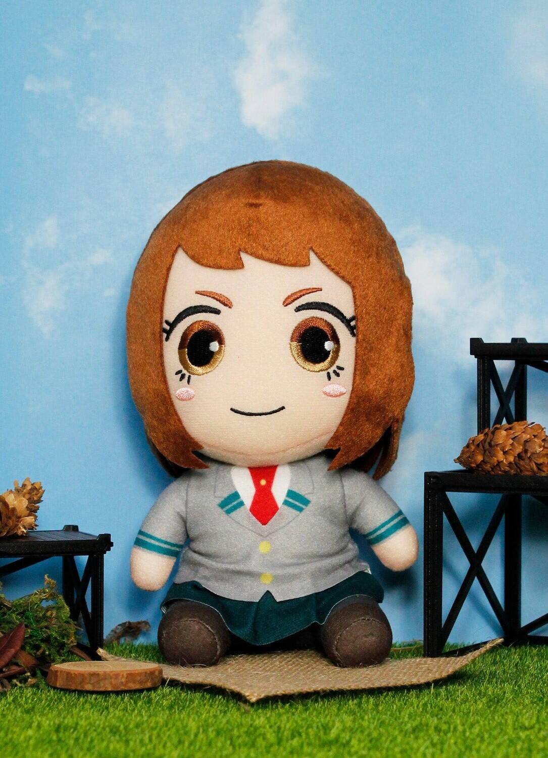 Alt View 2. Great Eastern - Great Eastern - My Hero Academia S2 - 7" Sitting Plush - Ochako Uraraka Seifuku (MHA)   - COLLECTIBLES - Multicolor.