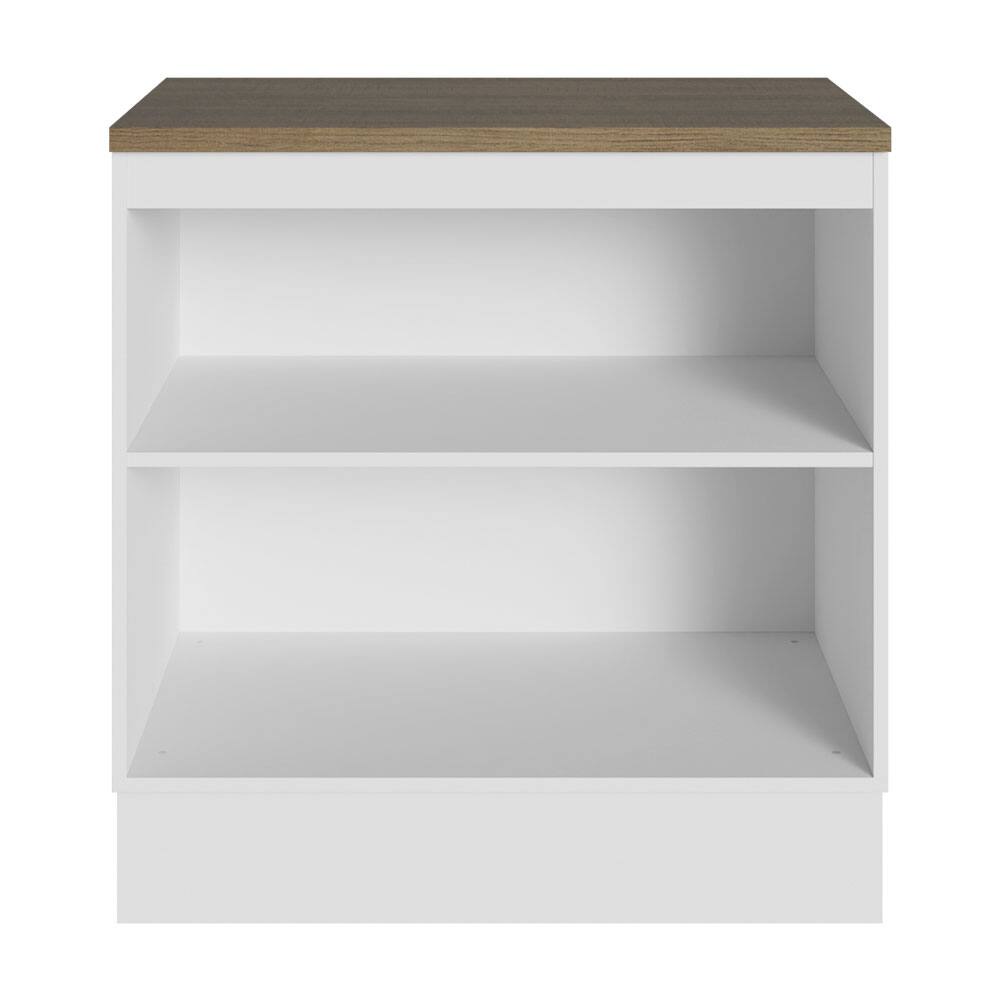 Alt View 4. Madesa - Madesa Compact Garage and Utility Room Base Storage Cabinet with 2 Doors 33"L - White - White.