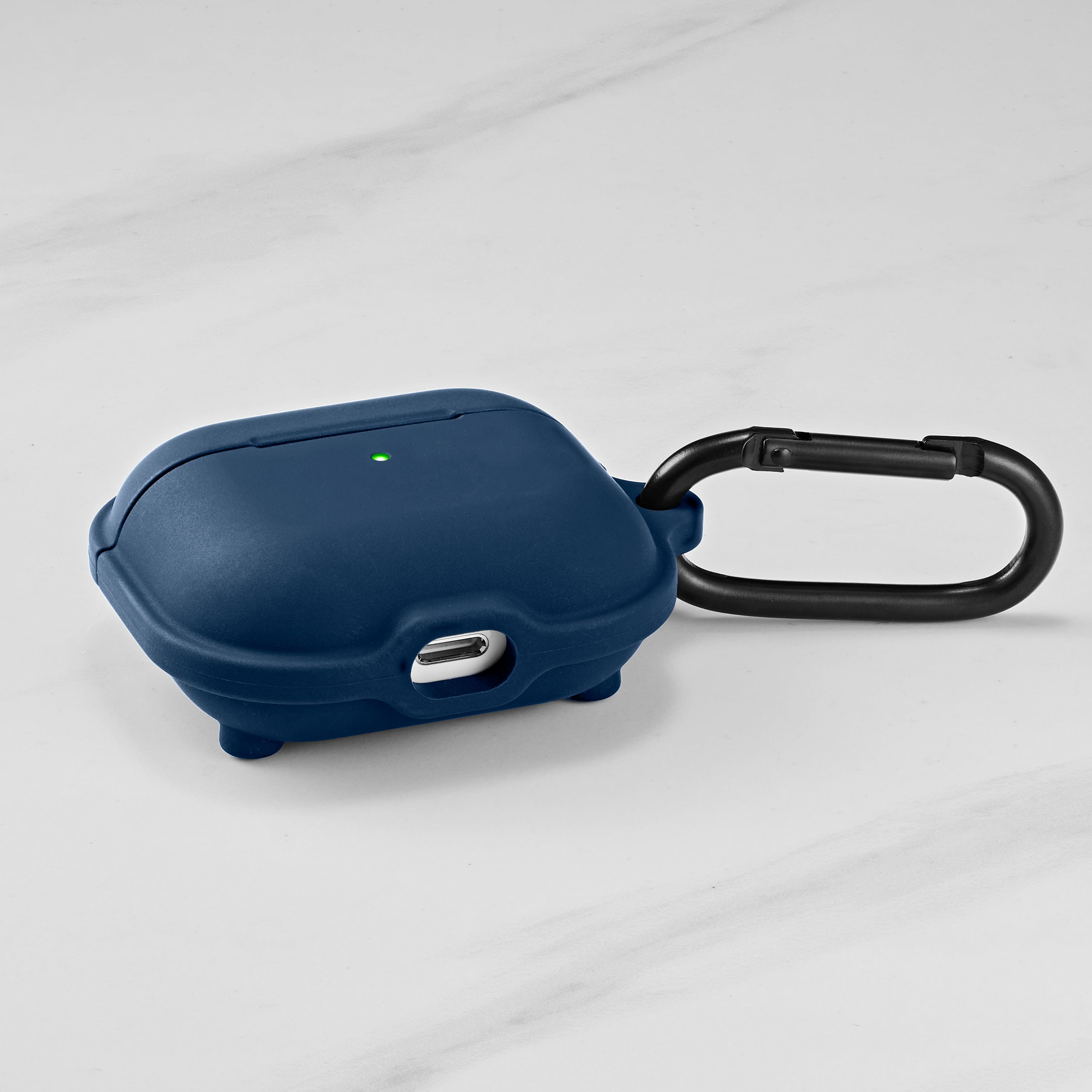 Alt View 14. Insignia™ - Magnetic Silicone Case for Apple AirPods (3rd Generation) - Blue.