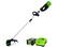 Alt View 14. Greenworks - 80-Volt Cordless 16" String Trimer and 125 MPH 500CFM Blower Combo Kit (2.0Ah Battery and Charger Included) - Green.