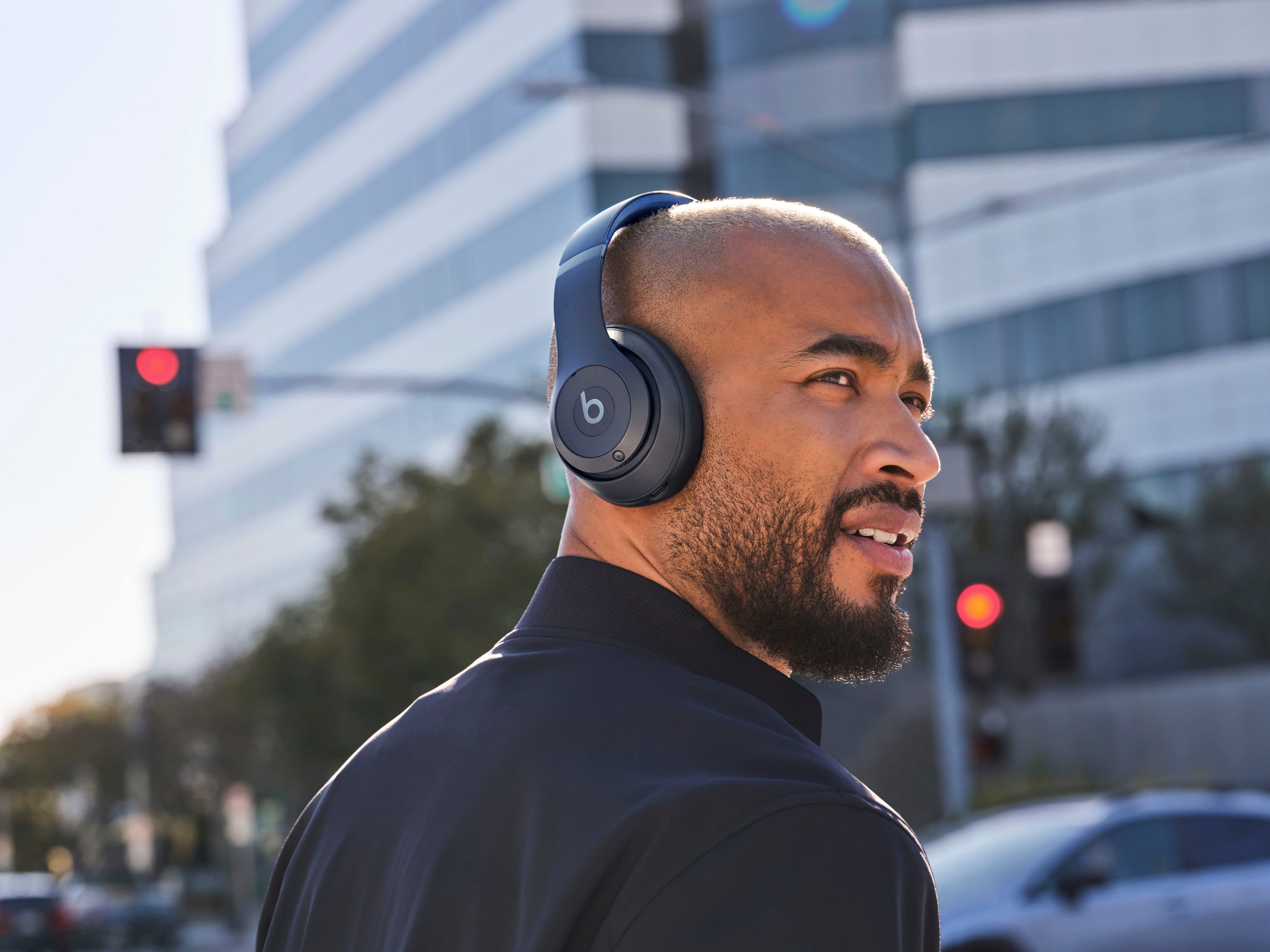 beats headphones dark blue