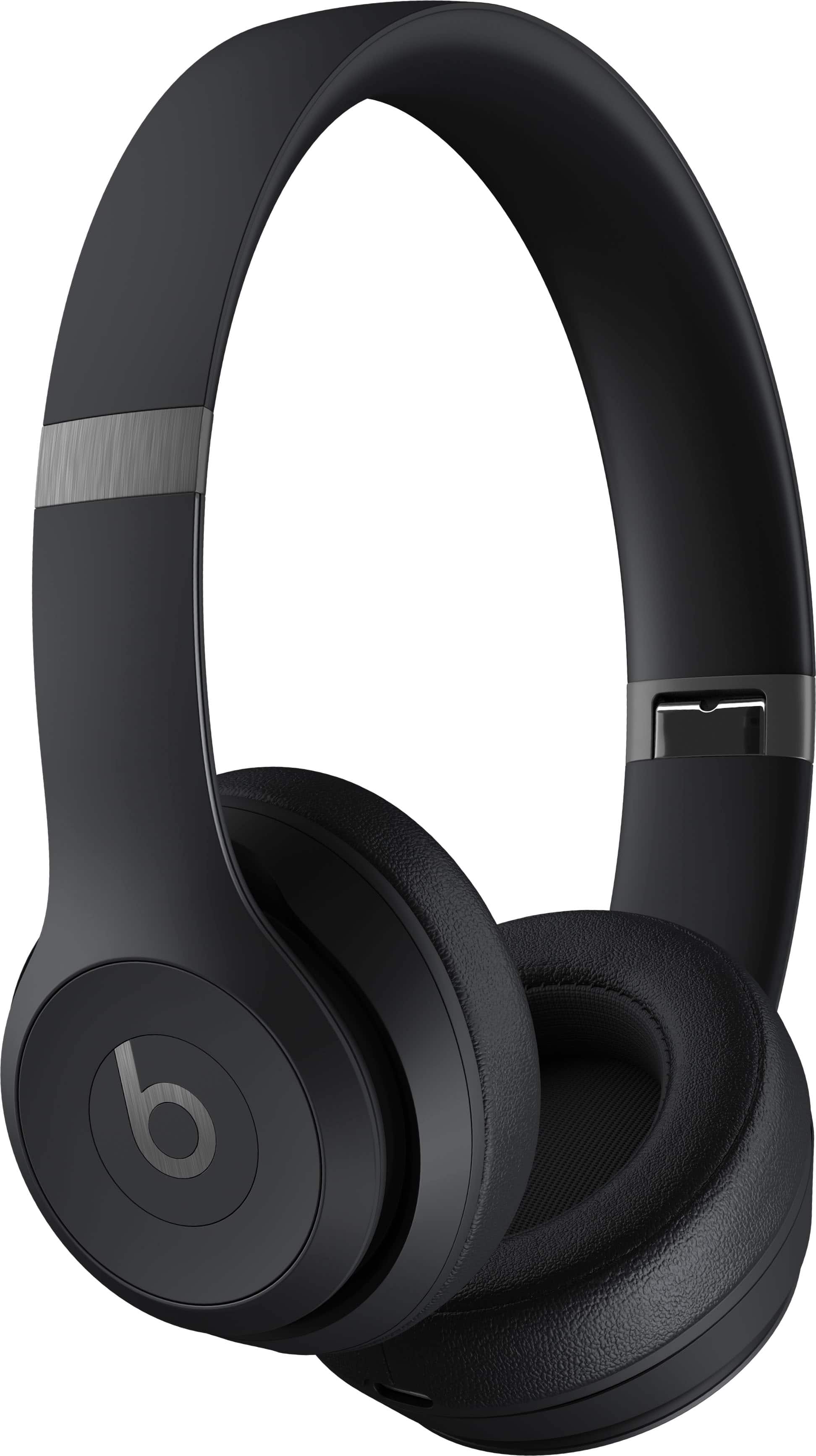 Beats - Solo 4 Wireless On-Ear Headphones - Matte Black - Front_Zoom