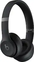 Front. Beats - Solo 4 True Wireless On-Ear Headphones - Matte Black.