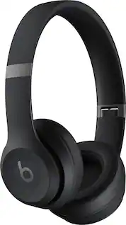 Front. Beats - Solo 4 True Wireless On-Ear Headphones - Matte Black.