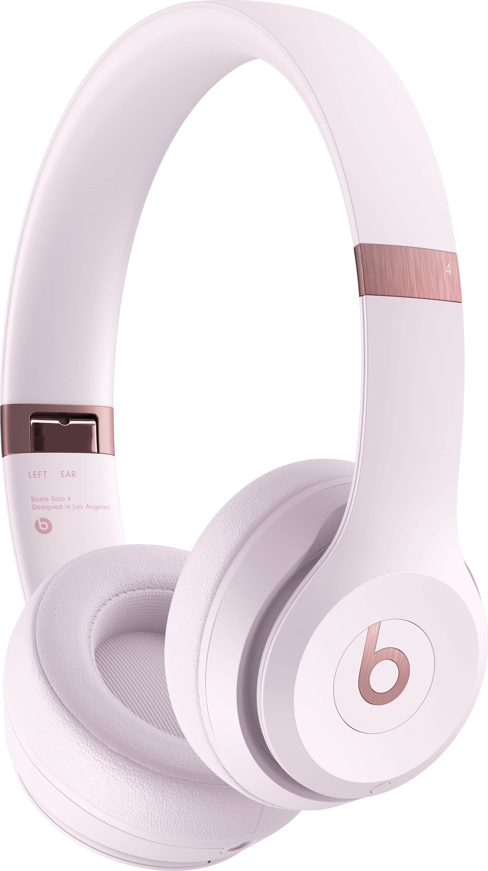 Angle. Beats - Solo 4 True Wireless On-Ear Headphones - Cloud Pink.