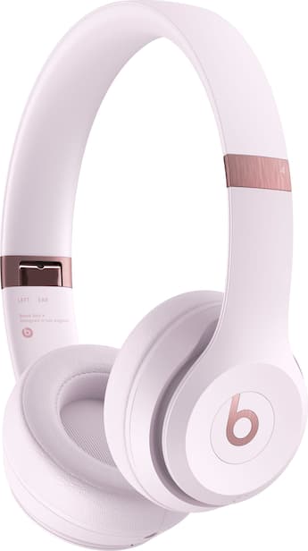Beats Solo 4 Wireless On Ear Headphones Cloud Pink MUW33LL/A Beats Solo 4 Wireless On Ear Headphones Cloud Pink MUW33LL/A