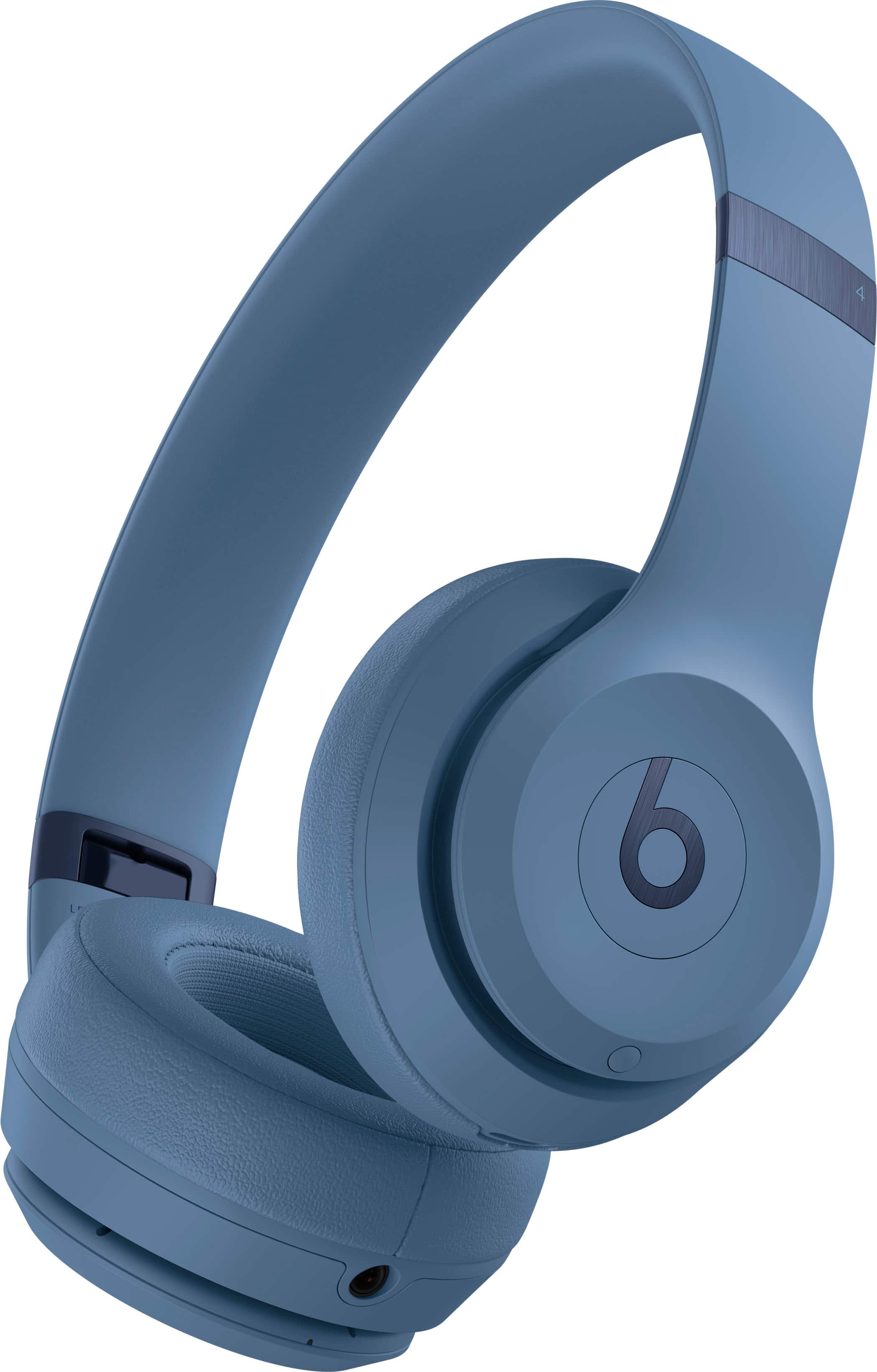 Alt View 11. Beats - Solo 4 True Wireless On-Ear Headphones - Slate Blue.