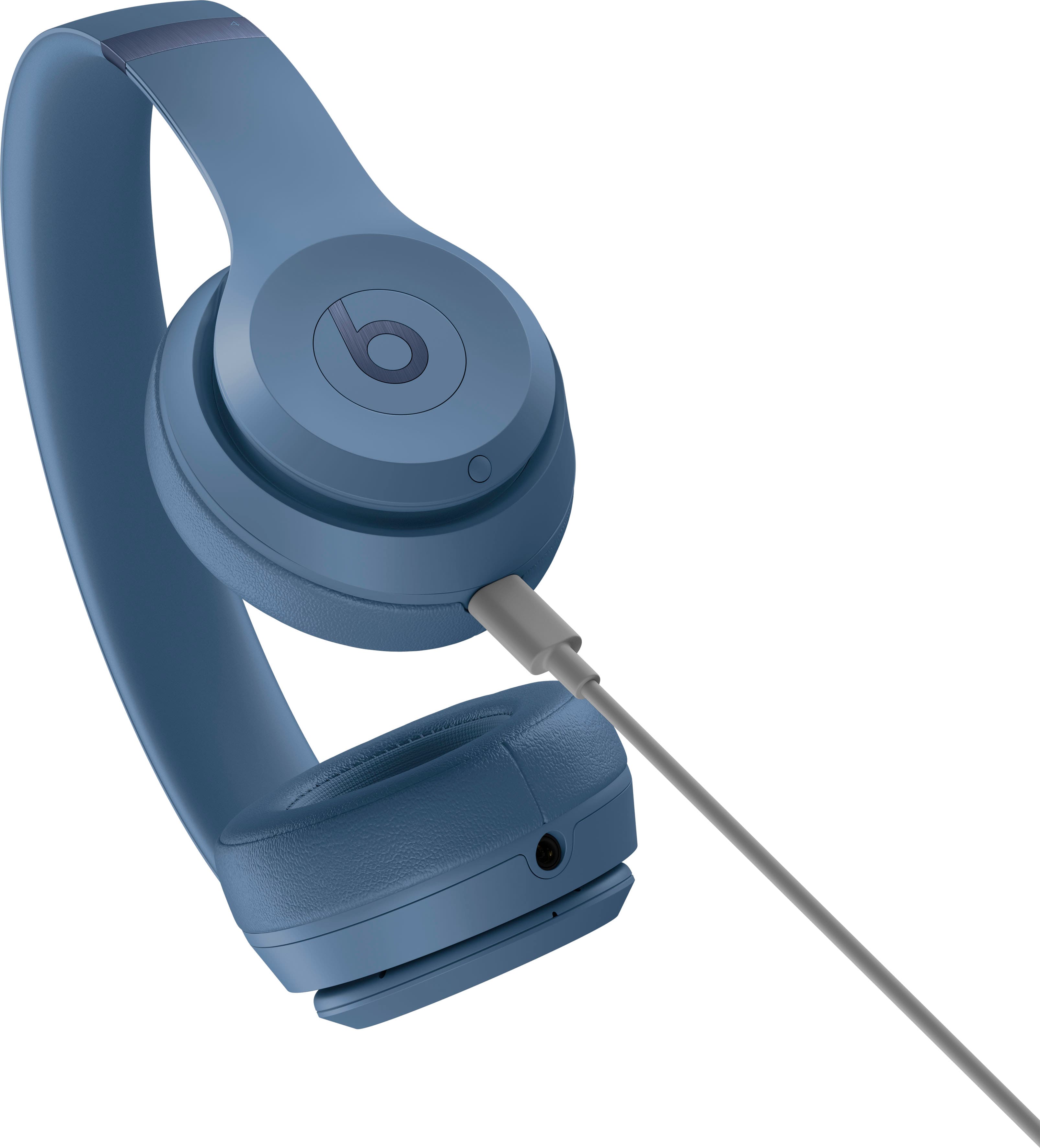 Alt View 14. Beats - Solo 4 True Wireless On-Ear Headphones - Slate Blue.