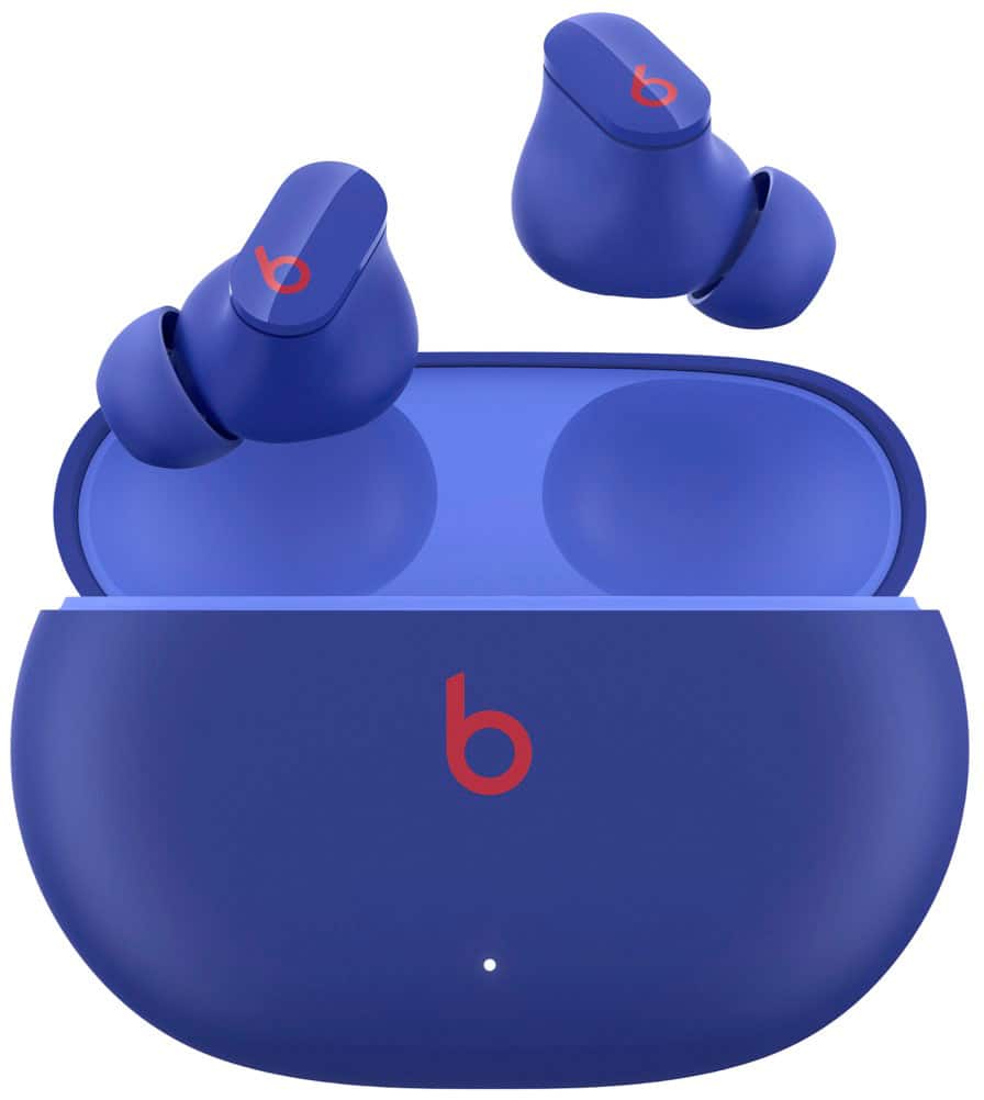 Front. Beats - Beats Studio Buds Totally Wireless Noise Cancelling Earbuds - Ocean Blue.