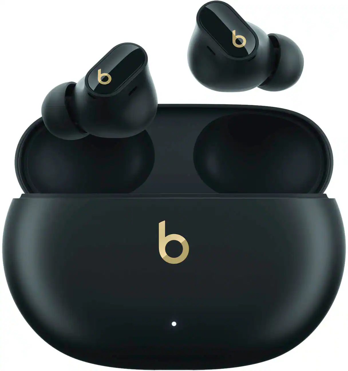 Front. Beats - Beats Studio Buds + True Wireless Noise Cancelling Earbuds - Black/Gold.