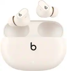 Front. Beats - Beats Studio Buds + True Wireless Noise Cancelling Earbuds - Ivory.