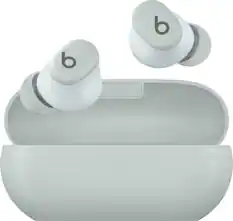 Front. Beats - Solo Buds True Wireless Earbuds - Storm Gray.
