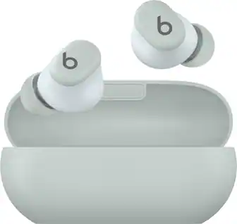 Front. Beats - Solo Buds True Wireless Earbuds - Storm Gray.