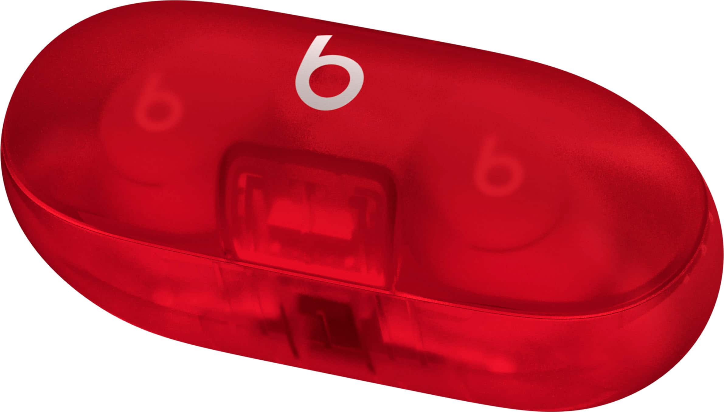 Alt View 13. Beats - Solo Buds True Wireless Earbuds - Transparent Red.
